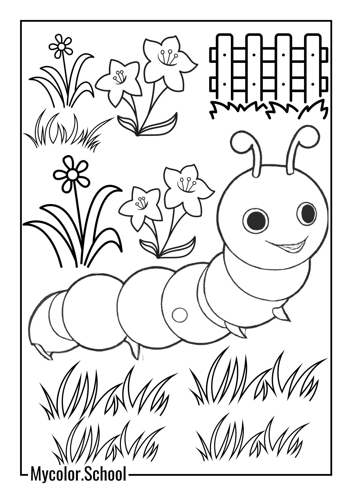 Easy Coloring Pages Cute