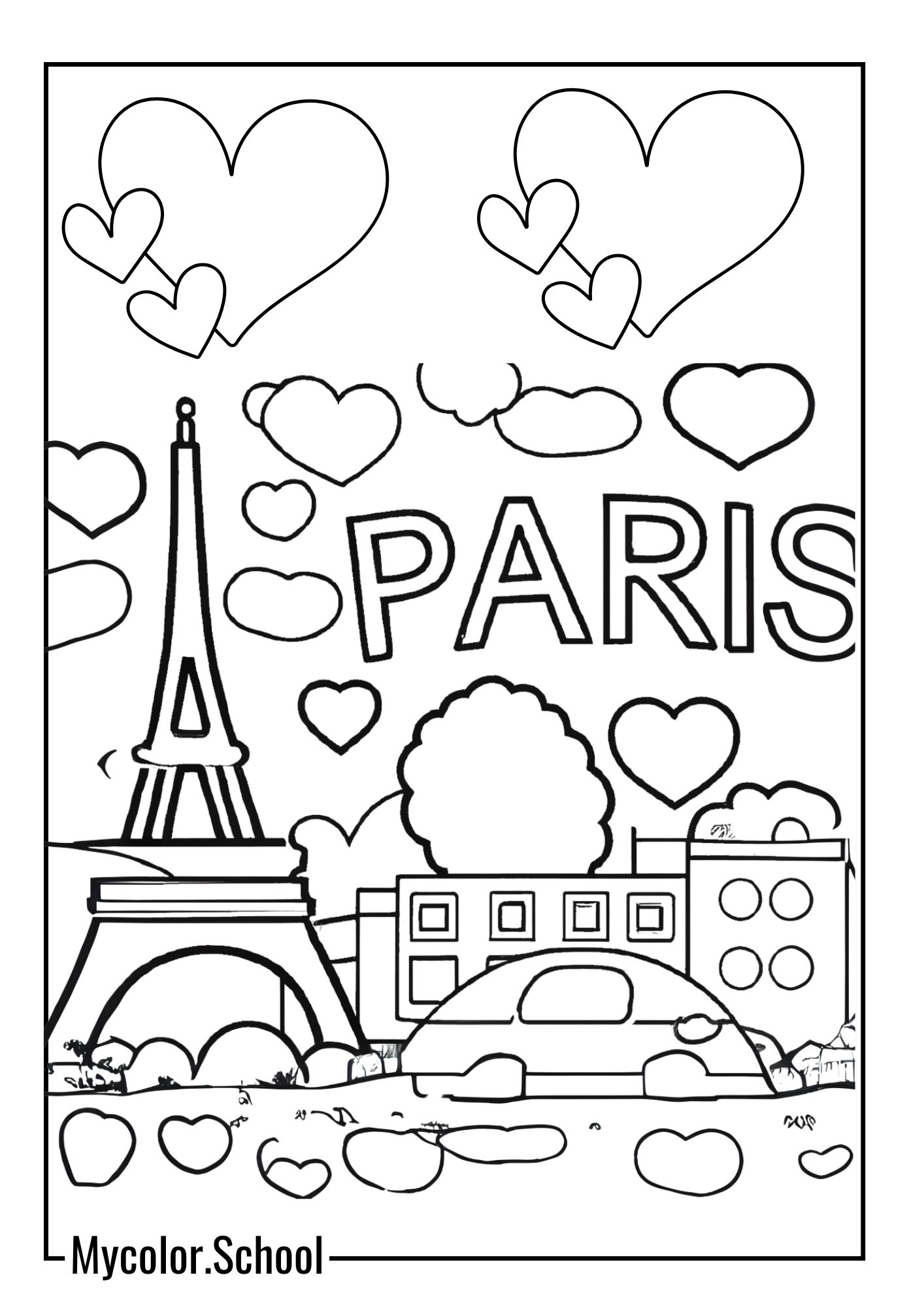 France Coloring Pages Build