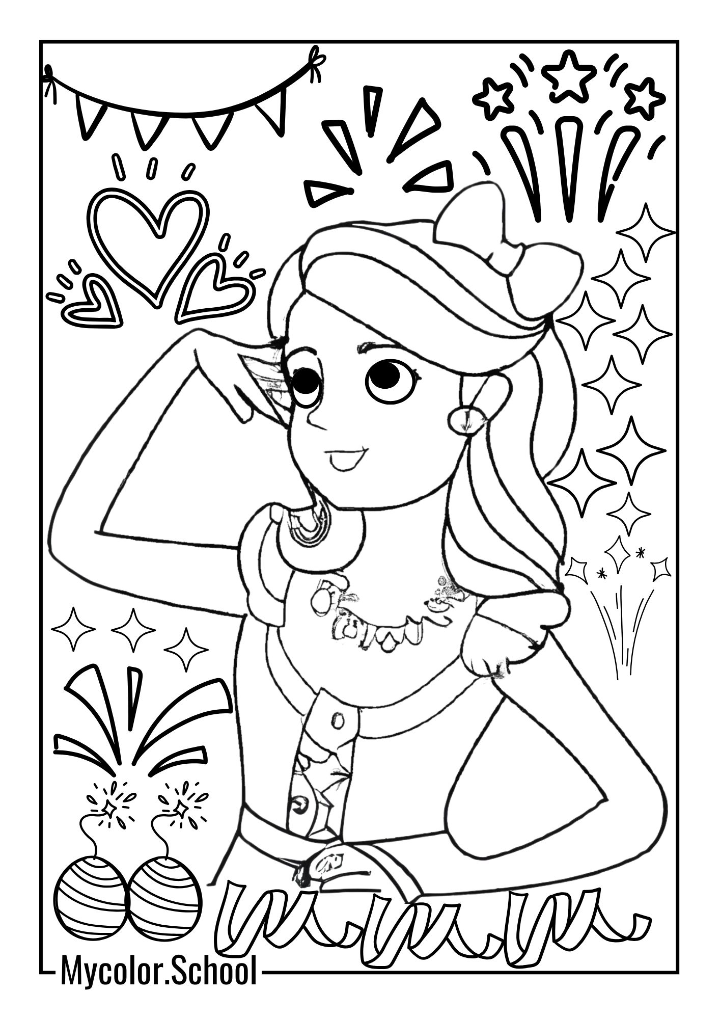 Human Coloring Pages Beautiful Face