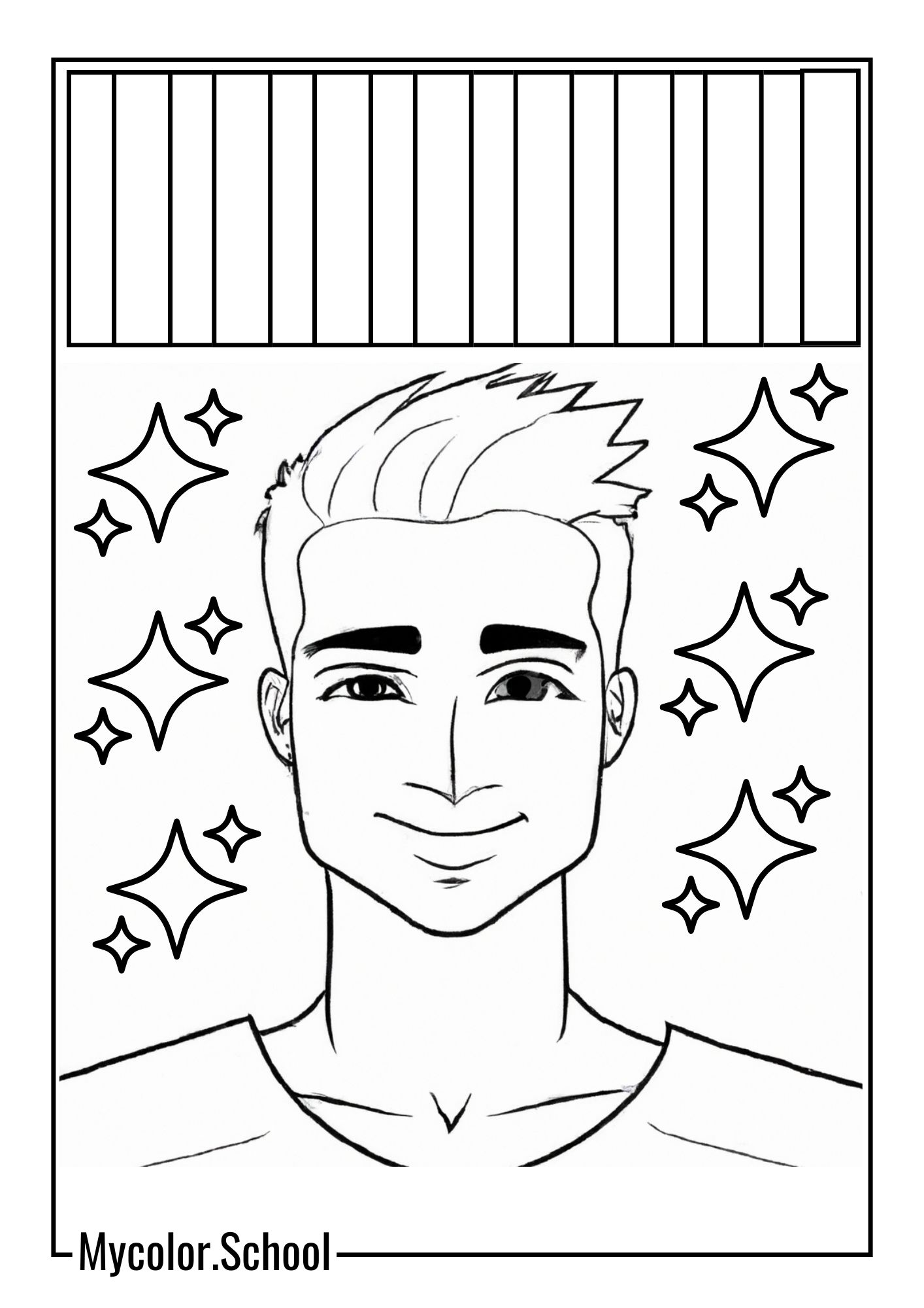 Human Coloring Pages Smiley Face