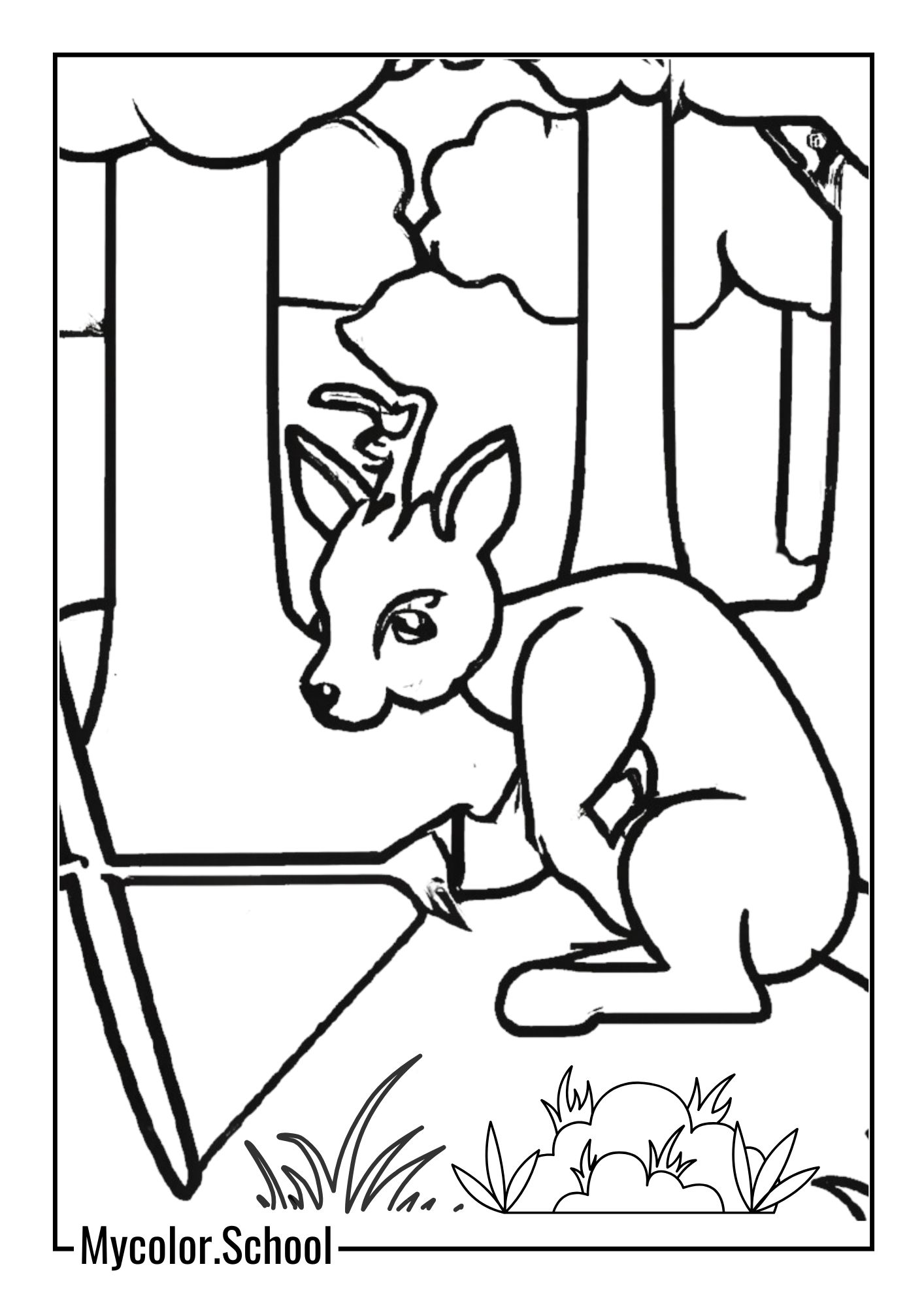 Hunting Coloring Pages Deer