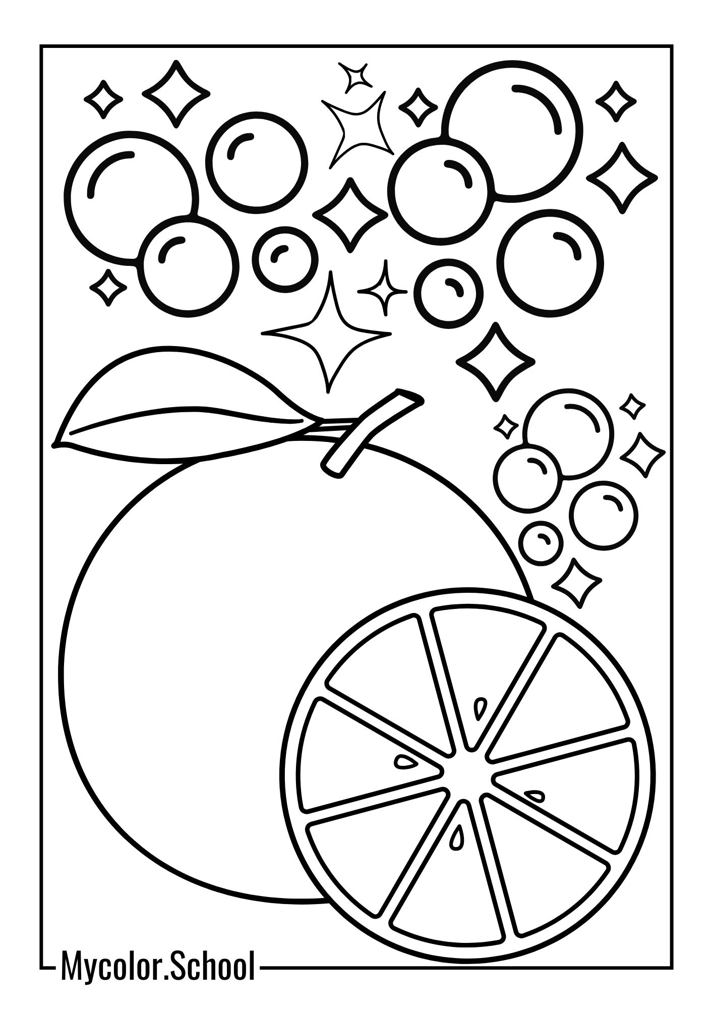 Lemon Coloring Pages Colorful Lemon