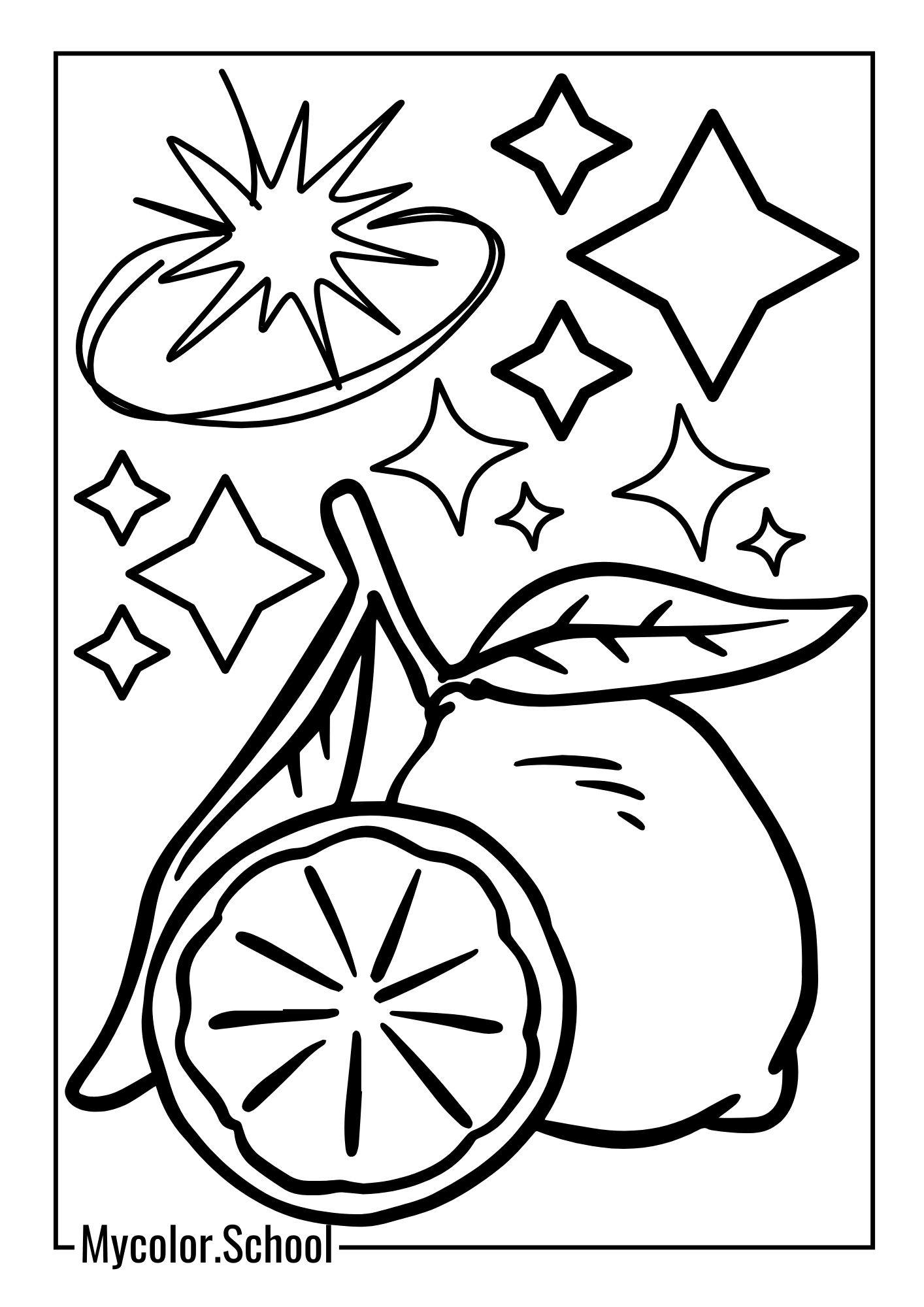 Lemon Coloring Pages Interesting Lemon