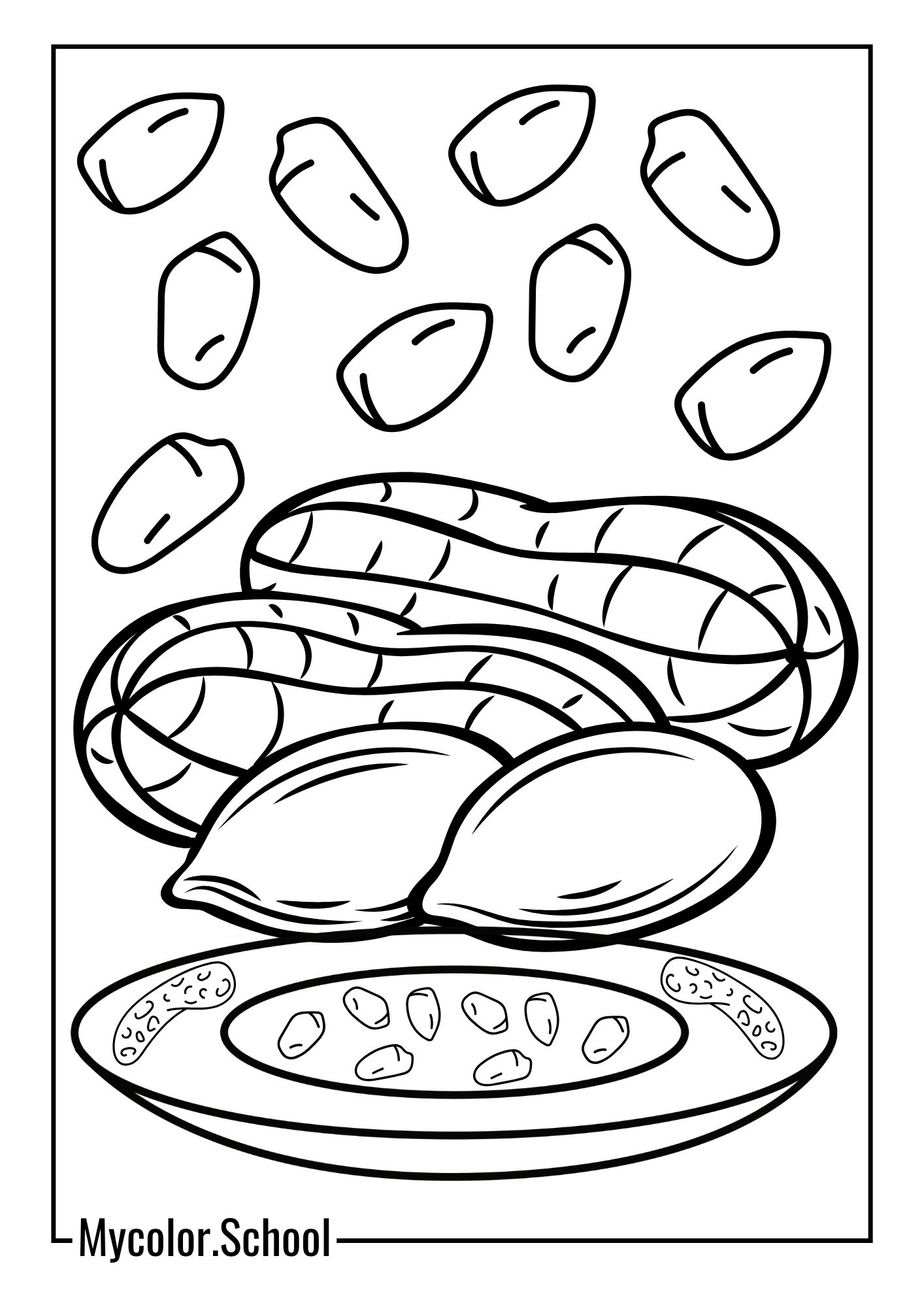 Peanut Coloring Pages Eat