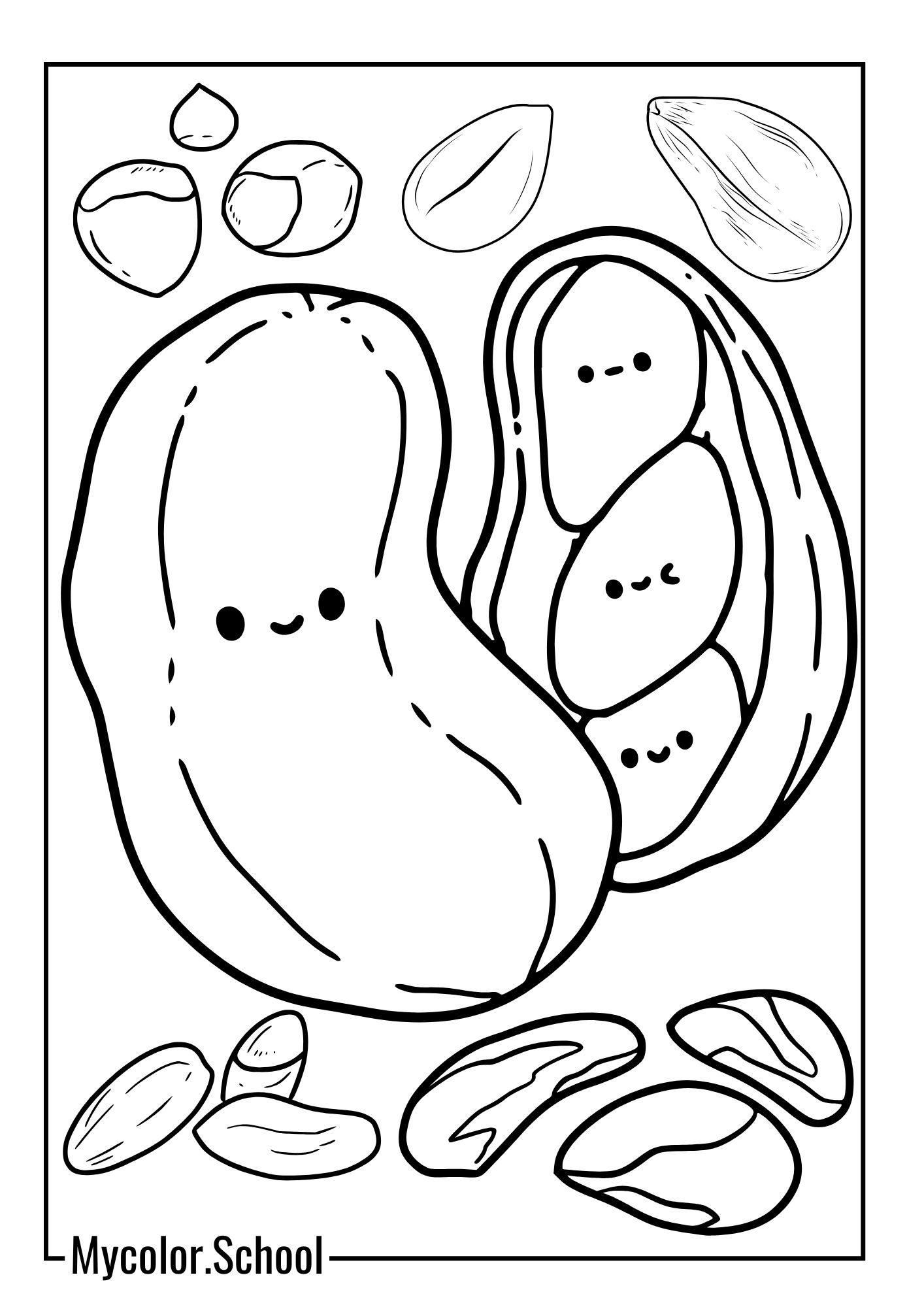 Peanut Coloring Pages Crunchy