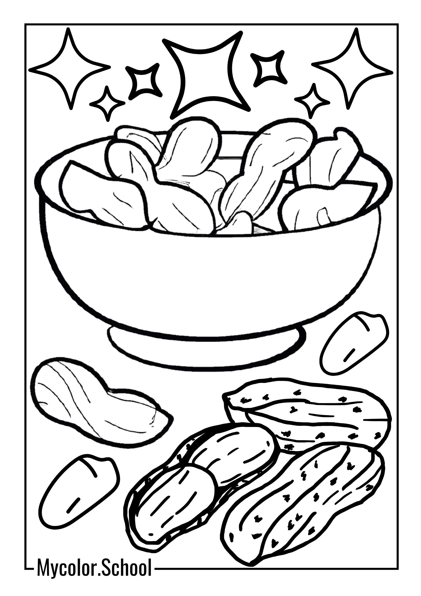 Peanut Coloring Pages Enjoyable