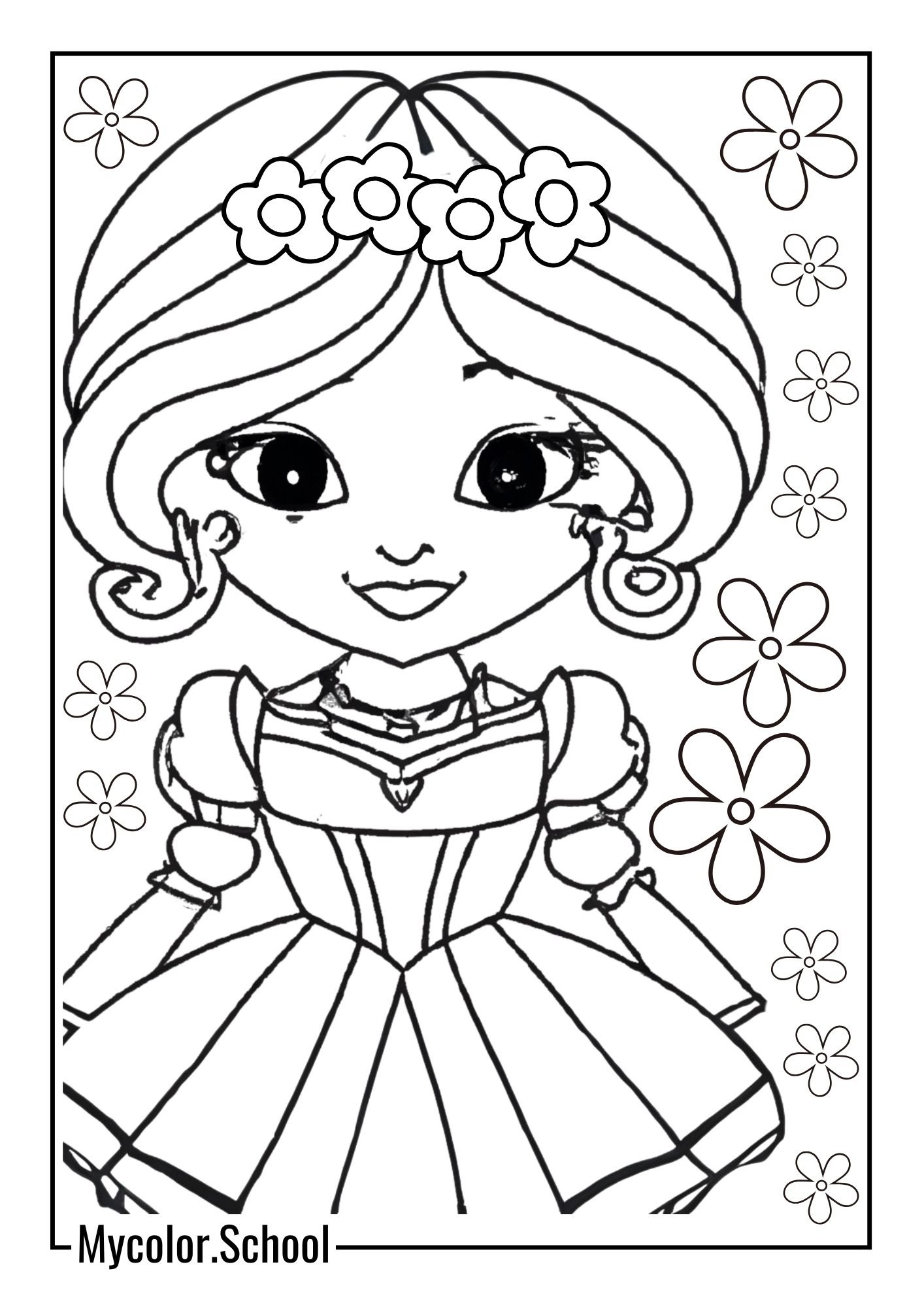 Princess Coloring Pages Pretty