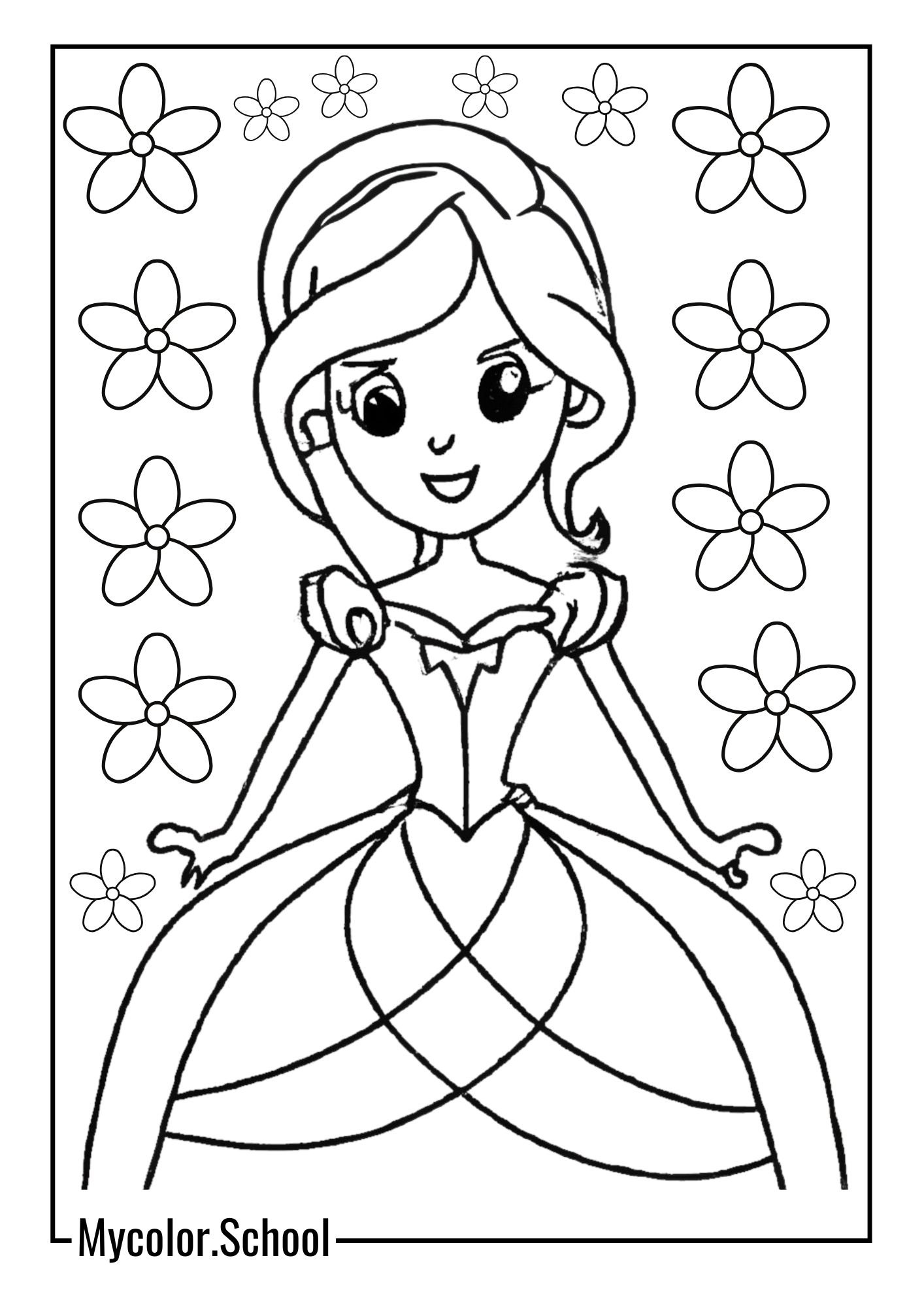 Princess Coloring Pages Gorgeous