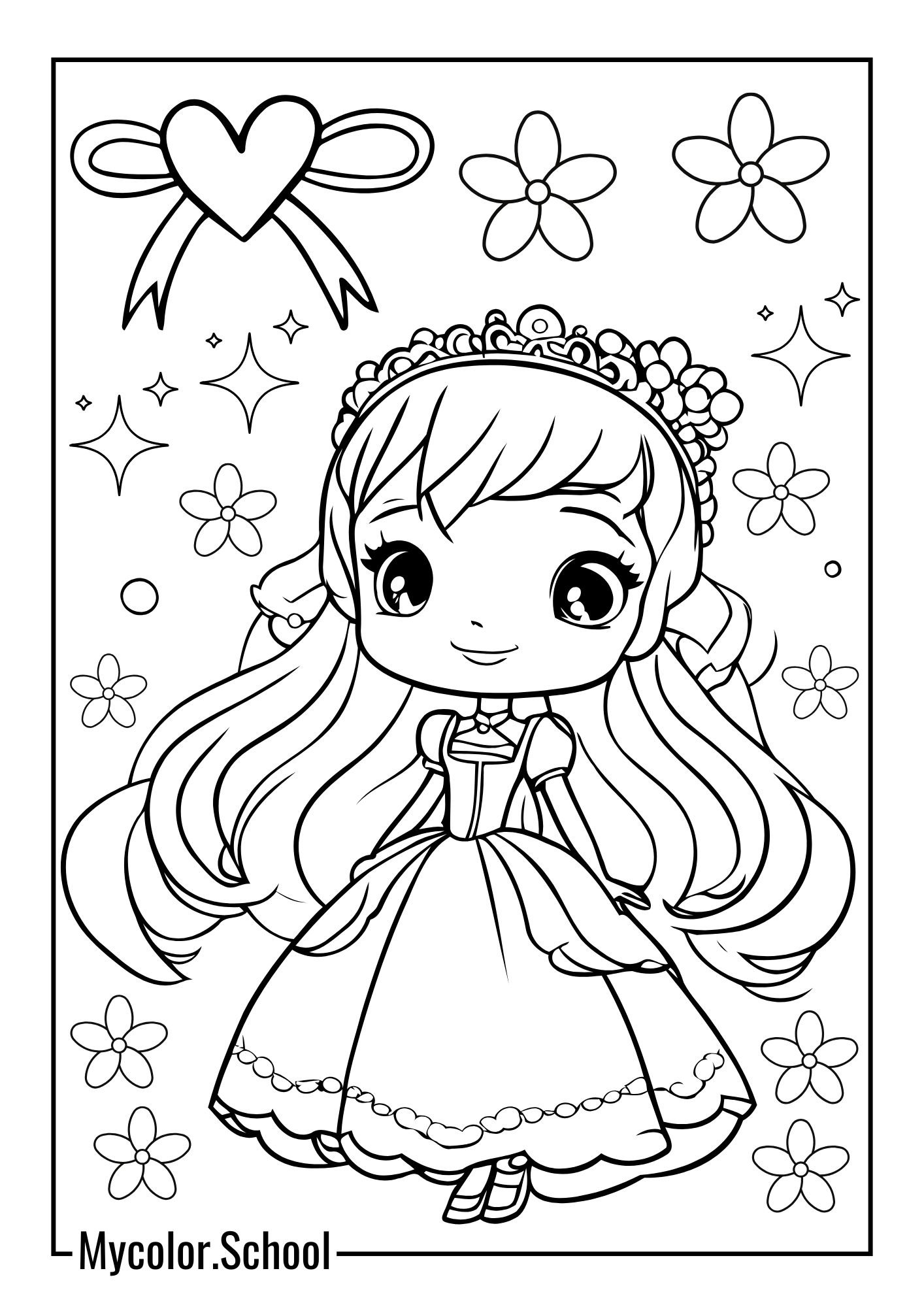 Princess Coloring Pages Pretty