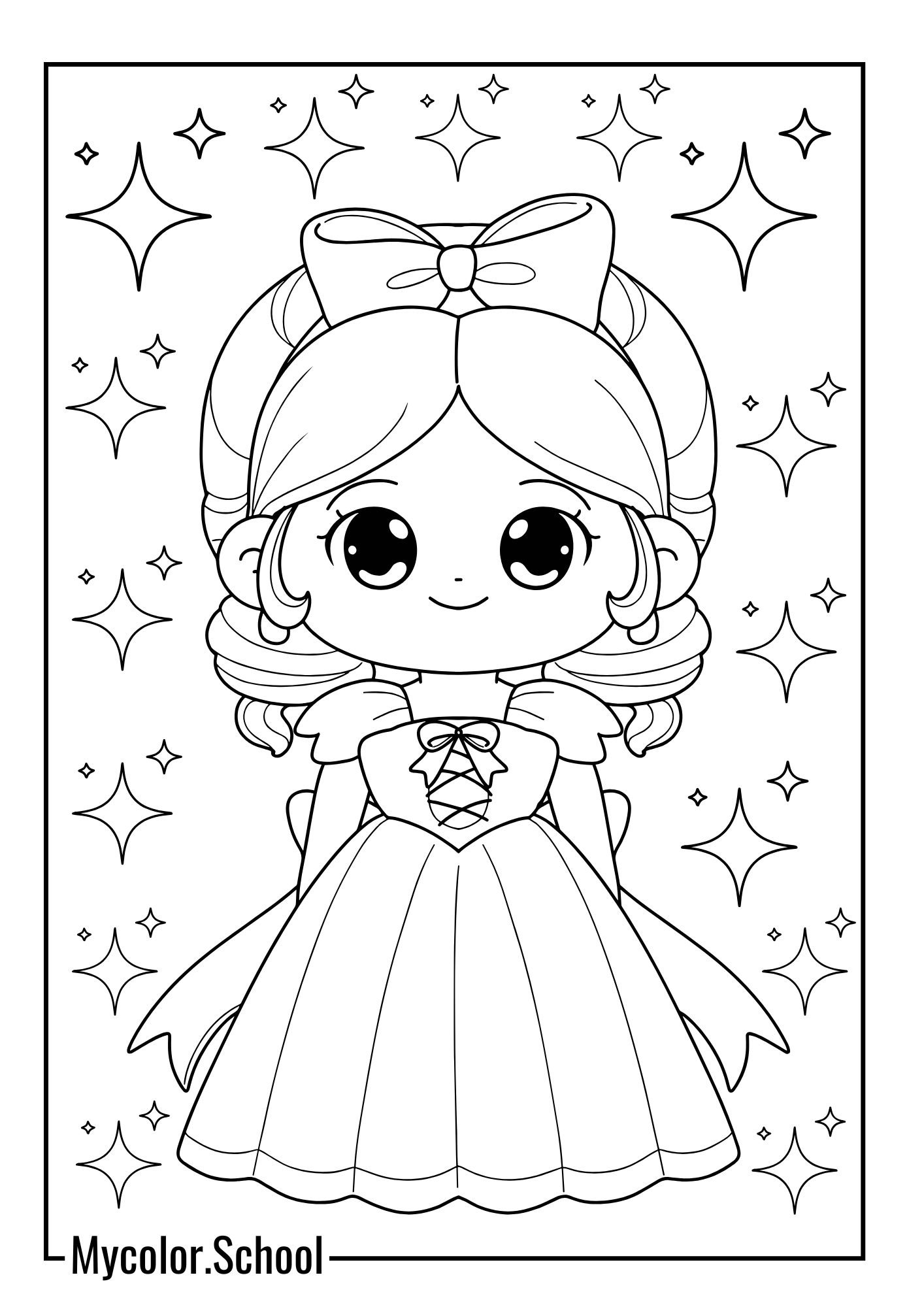 Princess Coloring Pages Cute