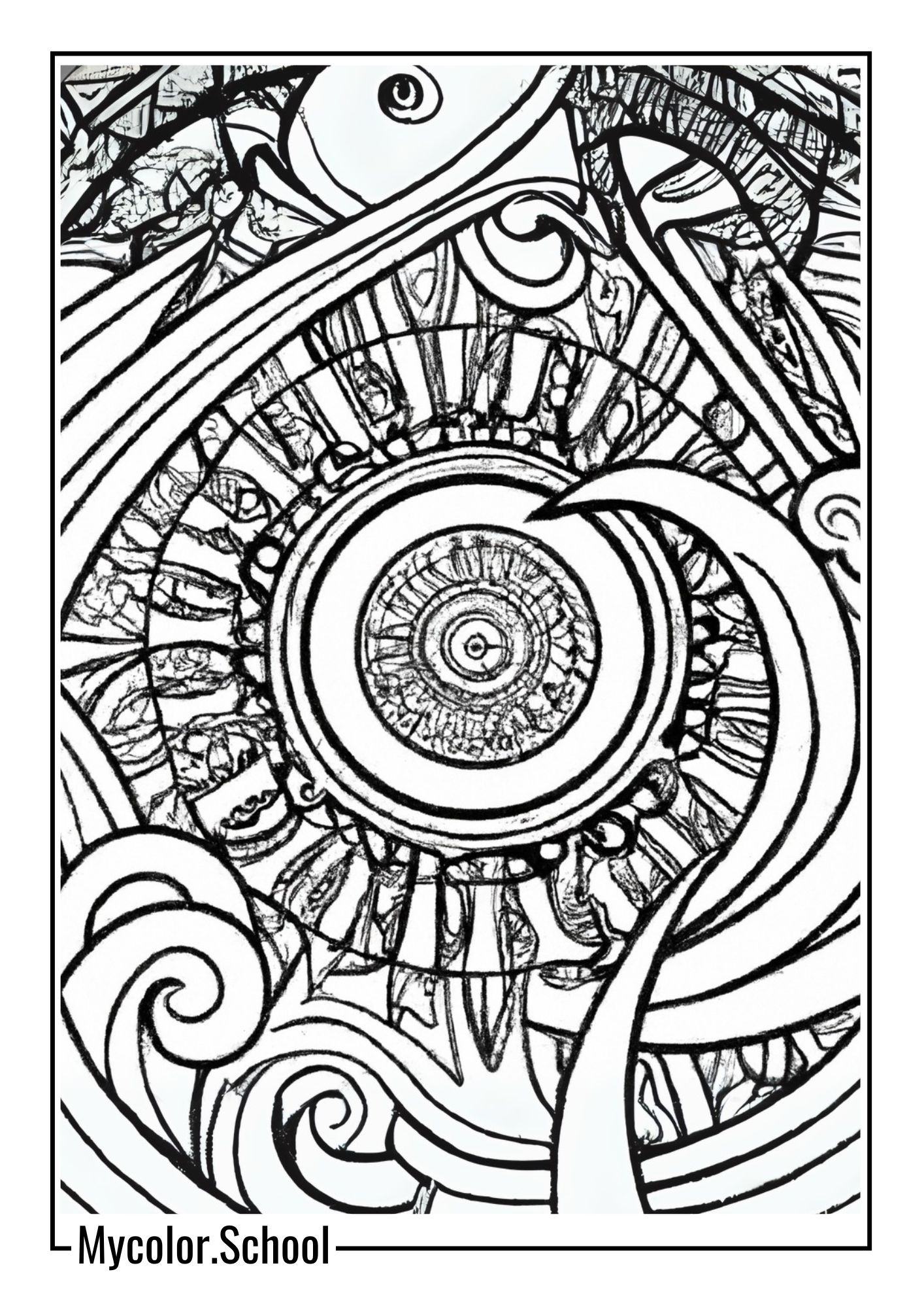 Psychedelic Coloring Pages Intricate
