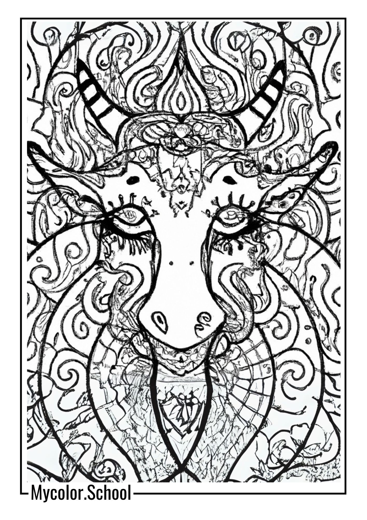 Psychedelic Coloring Pages Pattern