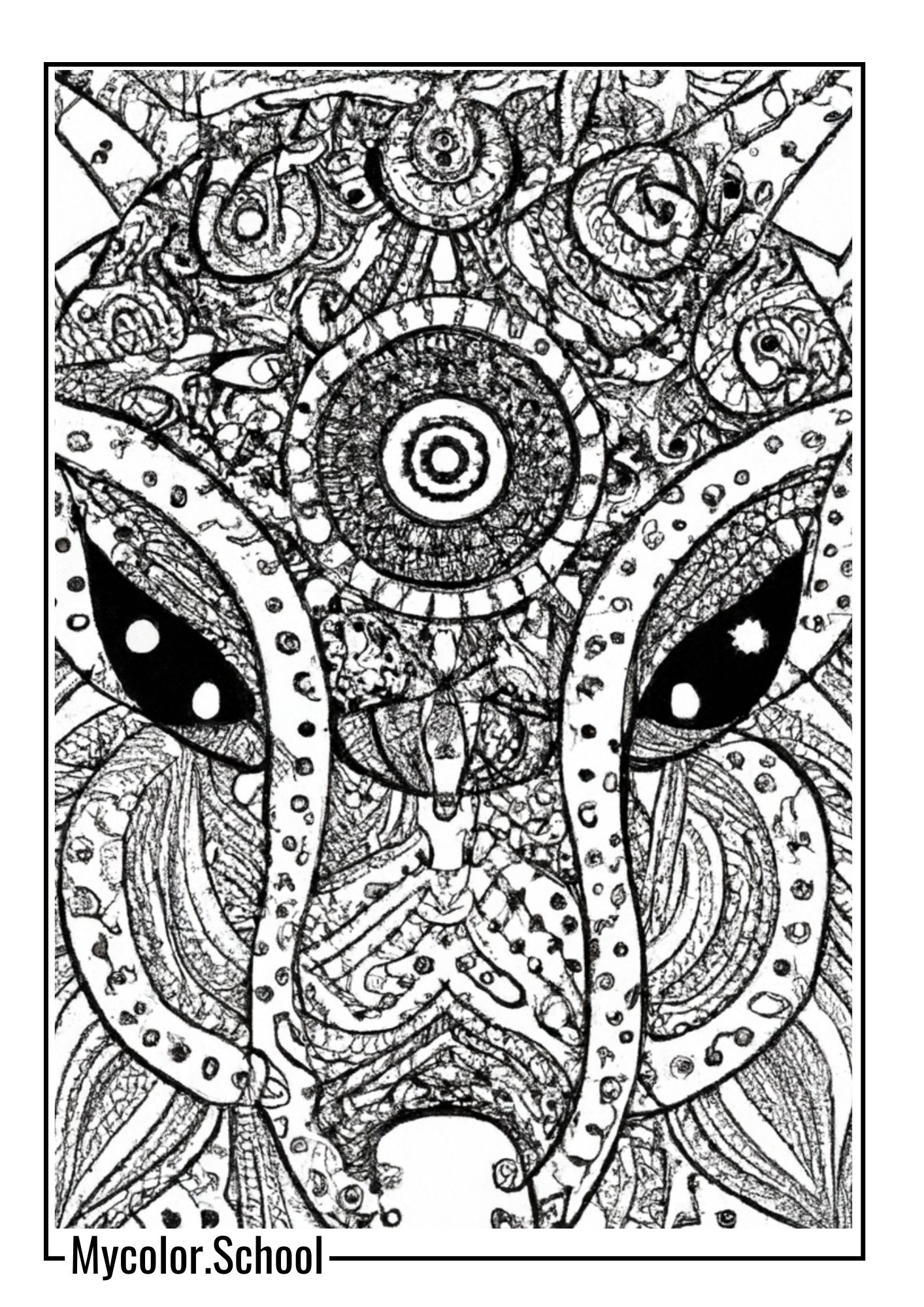 Psychedelic Coloring Pages Eye