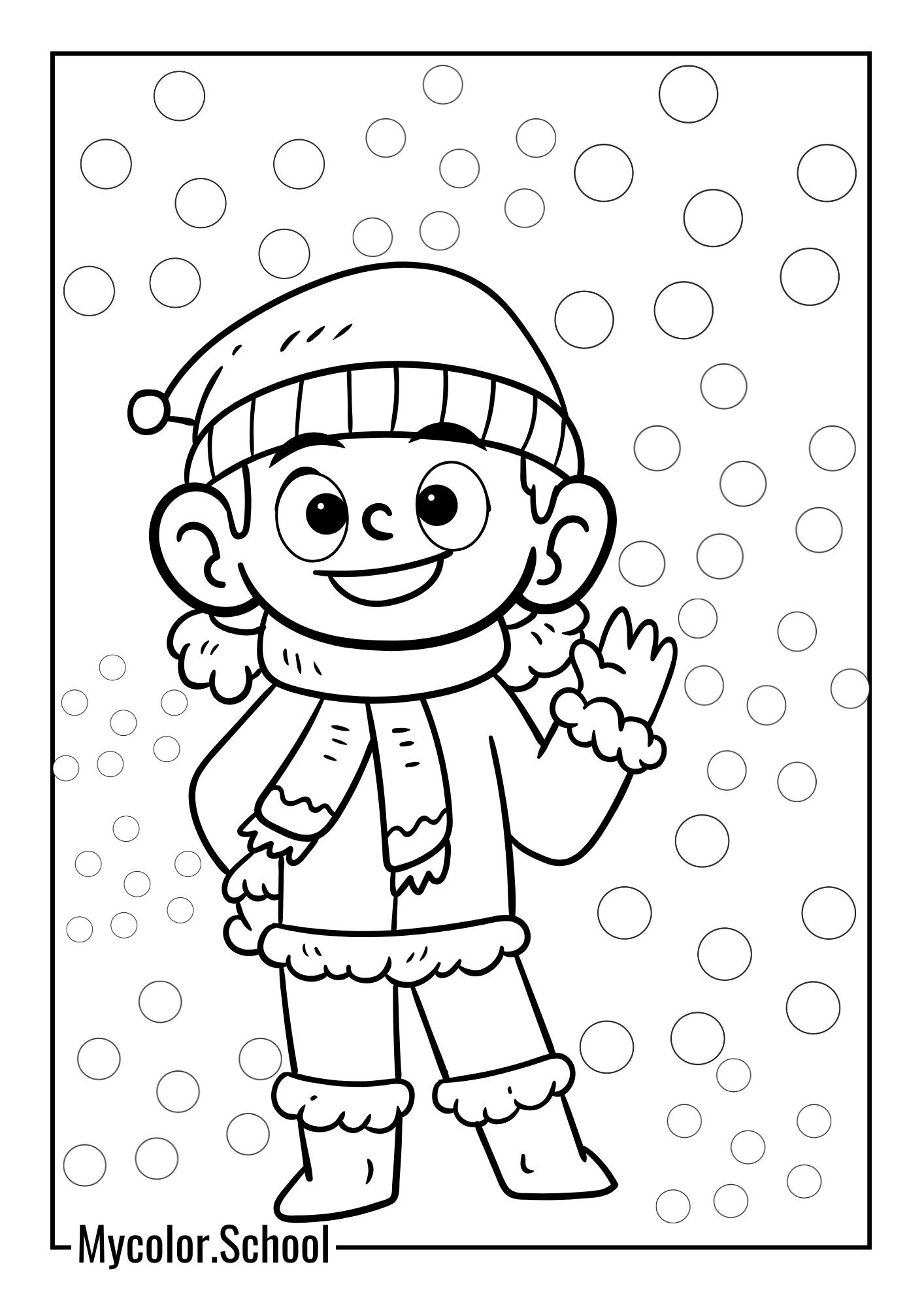 Winter Coloring Pages Hola